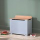 image 4 of Tutti Bambini Toy Box - Dove Grey/Oak