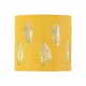 image 2 of First Choice Lighting Fern Ochre Cut Out 15.5cm Table Lamp Shade Yellow | Silver