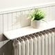 image 3 of Greenhurst White Radiator Shelves – Easy Fit Design with No Drilling, Available in 60cm, 91cm & 115cm Sizes White | 115.5