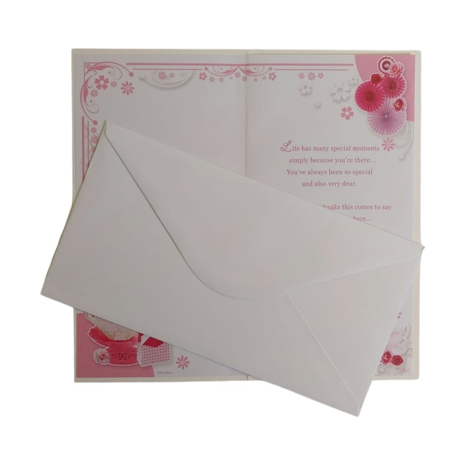 image 1 of Mothering Sunday Floral Tea Pot Sentimental Design Mother's Day Card