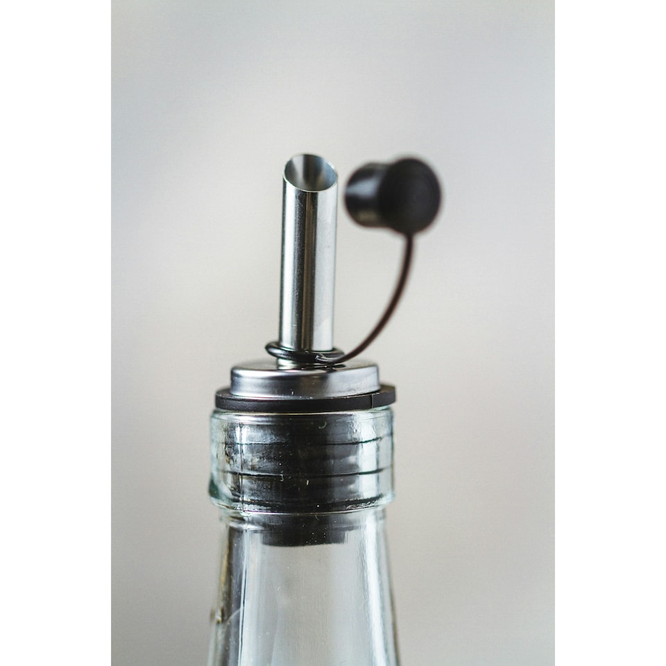 image 1 of KitchenCraft Oil Vinegar Bottle Set Clear Glass 500ml