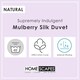 image 6 of Homescapes 4.5 Tog Duvet Luxury Mulberry Silk for Spring or Summer Lightweight Hypoallergenic, Super King | White | Super King