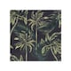 image 1 of Green Palm On Black Splash Back | White