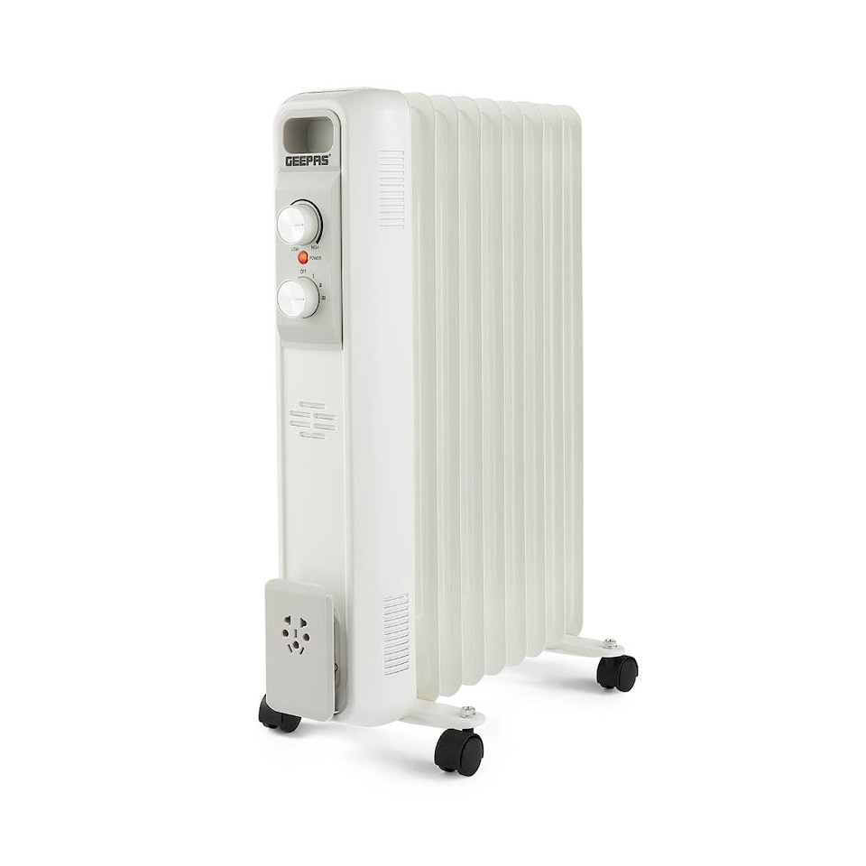 image 1 of GEEPAS Oil Filled Radiator Heater 9 Fin 2000W White