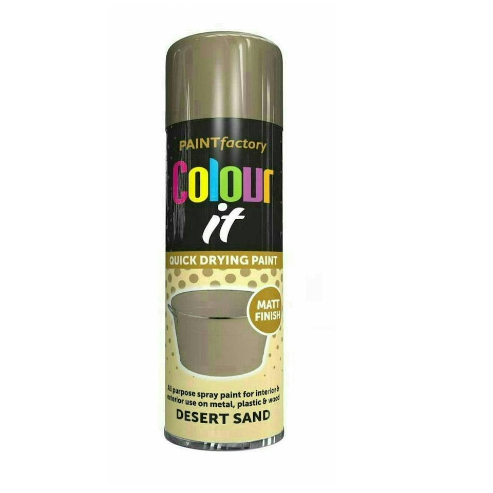 image 1 of Primer Spray Paint Aerosol Auto Car Wood Metal 250ml Brown