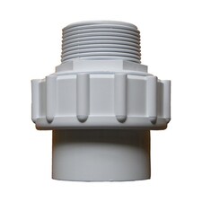Plastica 1.5in Socket Union MT P 30mm Length White Pack of 5