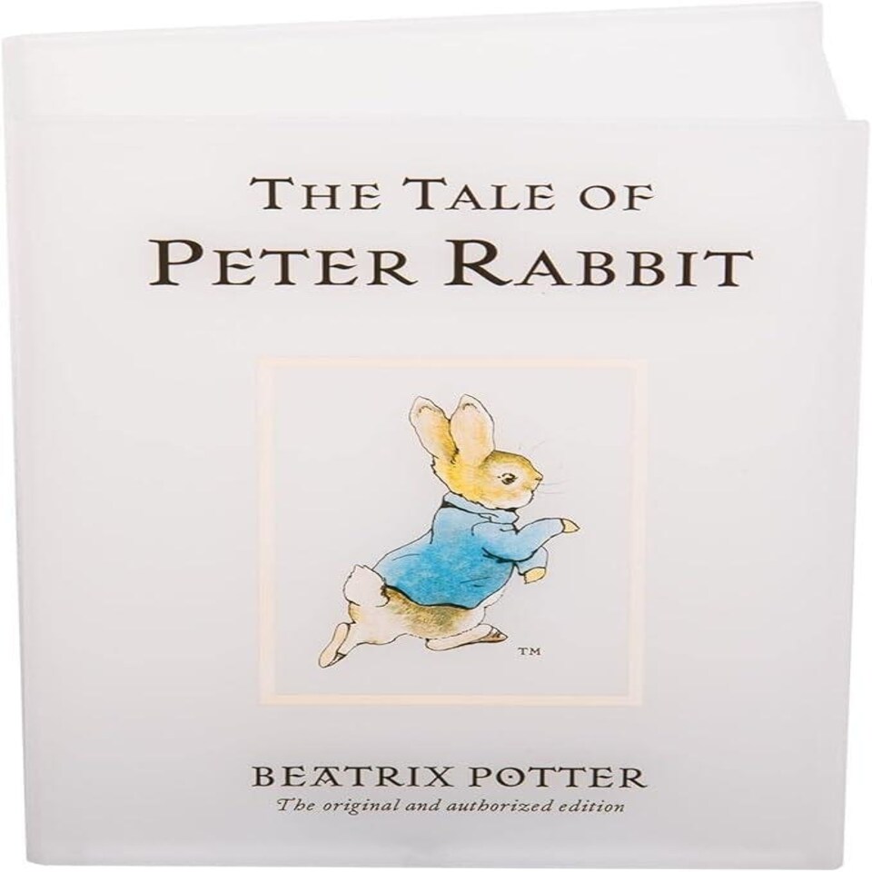 image 1 of Peter Rabbit Illuminated Book Shaped Light  120 x 40 x 160mm White