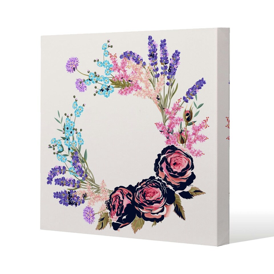 image 1 of Beautiful Reath (Canvas Print) 101 x 101 x 4cm