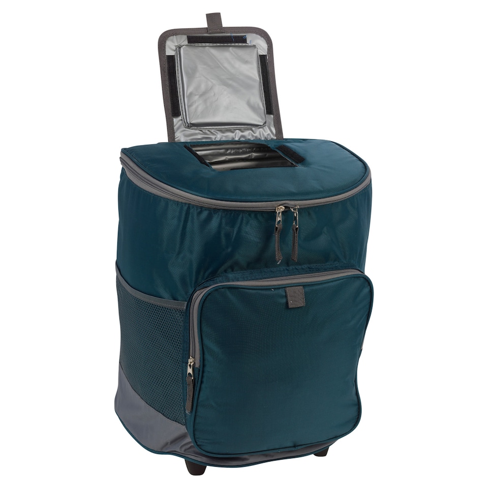 image 1 of 28L Insulated Large Cooler Bag Trolley Cart | Blue | 1