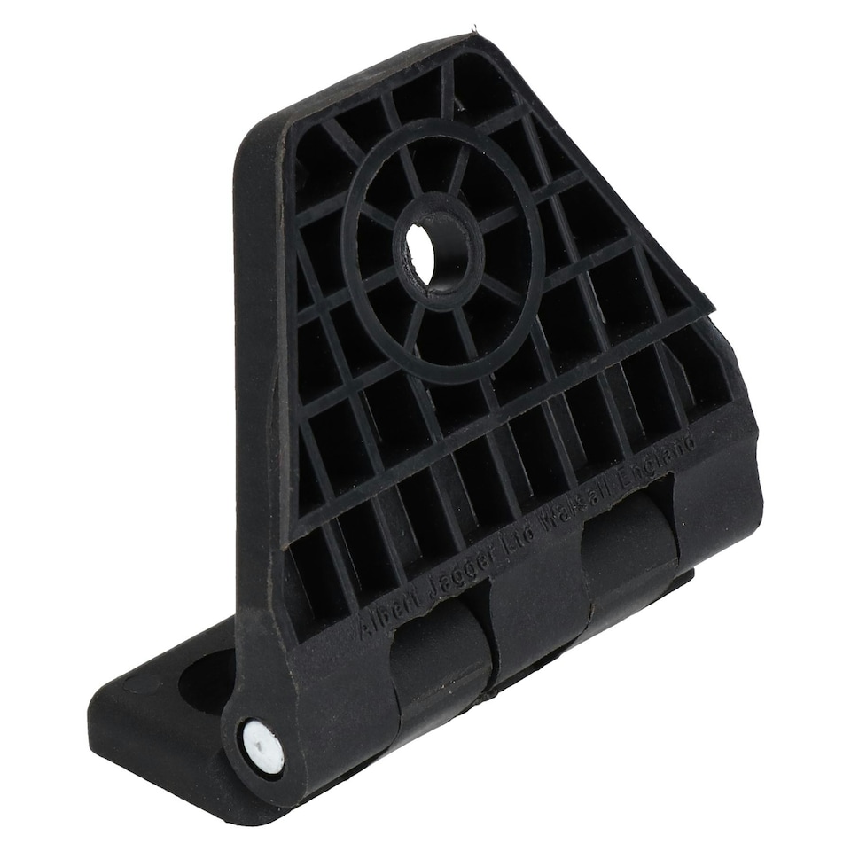image 1 of 4 Pack Large Black Polyamide Leaf Hinge Reinforced Plastic 80x100mm Italian Black