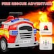 image 3 of AIYAPLAY 12V Ride on Fire Truck w/ Siren, Flashing Lights, Red