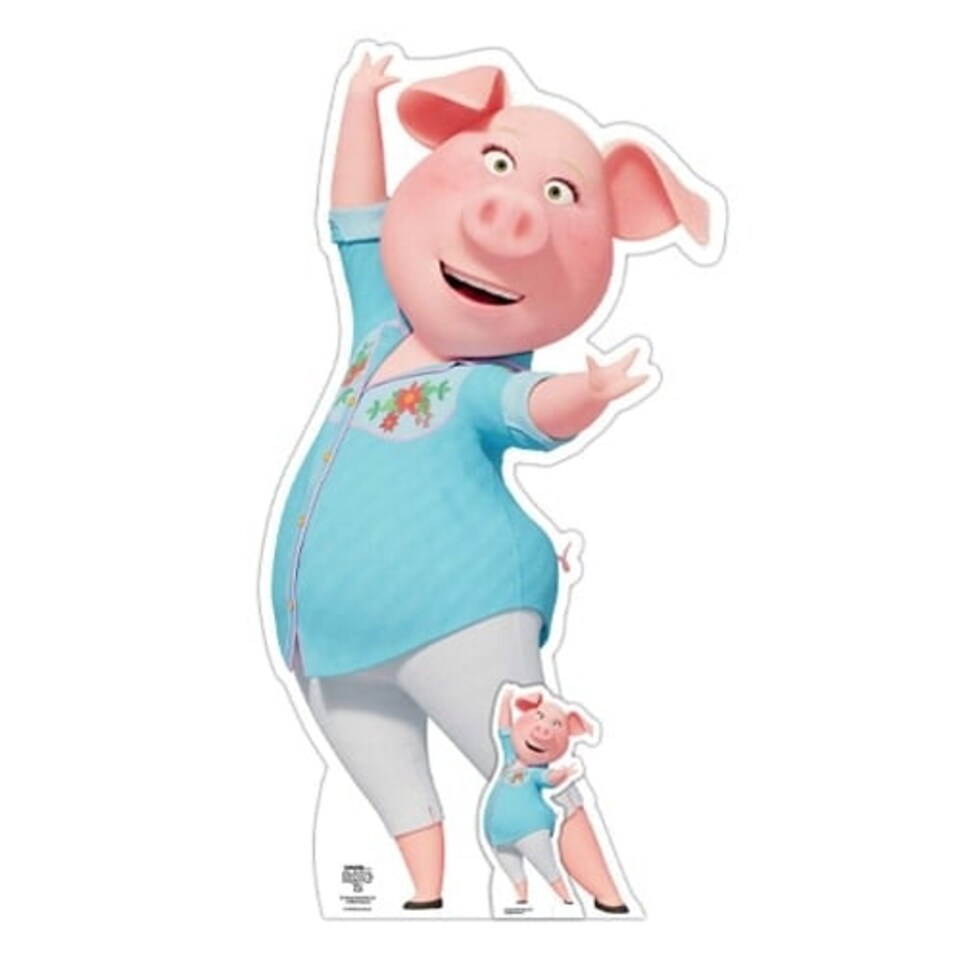 Rosita the Pig Sing 2 Star Mini Cardboard Cutout 95cm