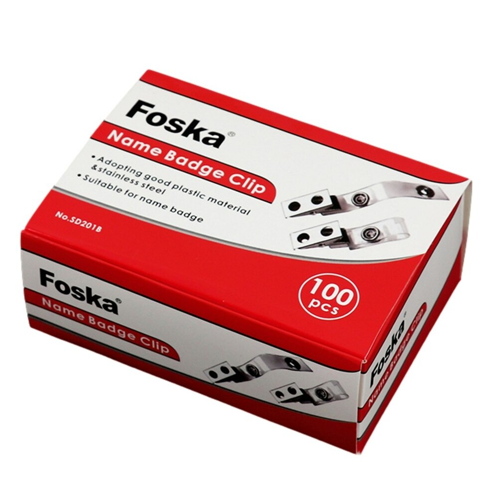 image 1 of Pack of 100 Name Badge Clips