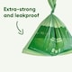 image 2 of Beco Strong & Large Dog Poop Bags 60 Bags (4 Rolls of 15) Unscented Dispenser Compatible