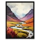 image 1 of Scotland Glencoe Valley Oil Majestic Home Decor Black Framed Wall Art Print A4
