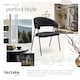 image 8 of Dining Chair Bedano - woven fabric, padded, 150 kg load capacity - Set of 6 Black