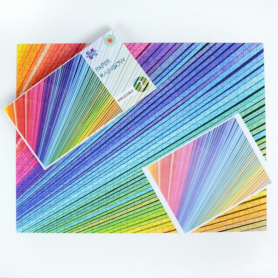 image 1 of Paper Rainbow - Impuzzible No.2 - Impuzzible 1000 piece