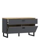 image 3 of Klara TV Unit with 1 Drawer 1 Flip Door in Grey and Oak