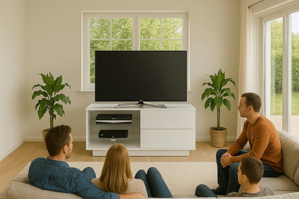 image 1 of Centurion Supports Gallus Gloss White 2-White Drawers 3-Shelf TV Stand | White | 1