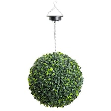 Primrose The Big Buxus Ball Artificial Grass Topiary Ball with LEDs 38cm
