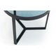 image 5 of Black Metal with Smoked Glass Lamp Table Black