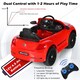 image 5 of COSTWAY Beetle Kids Electric Car Toddler 12V Red