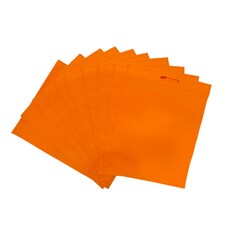 Pack of 25 Orange Coloured 35x25cm Non-Woven Patch Handle Bags | Orange