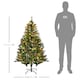 image 3 of HOMCOM 5FT Pre-Lit Christmas Tree Artificial Spruce Holiday Décor W/ Metal