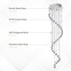 image 3 of HOMCOM Modern Crystal Droplet Ceiling Light Stainless Steel Bedroom Hallway