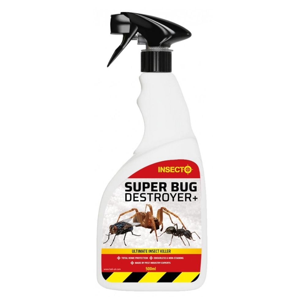 Super Bug Destroyer+ 500ml Spider Killer Spray, Bed Bug Flea Fly Ant Moth Wasp Insect Killer, HSE 10669