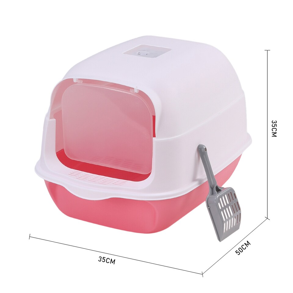 Living and Home Detachable Cat Litter Box | Pink