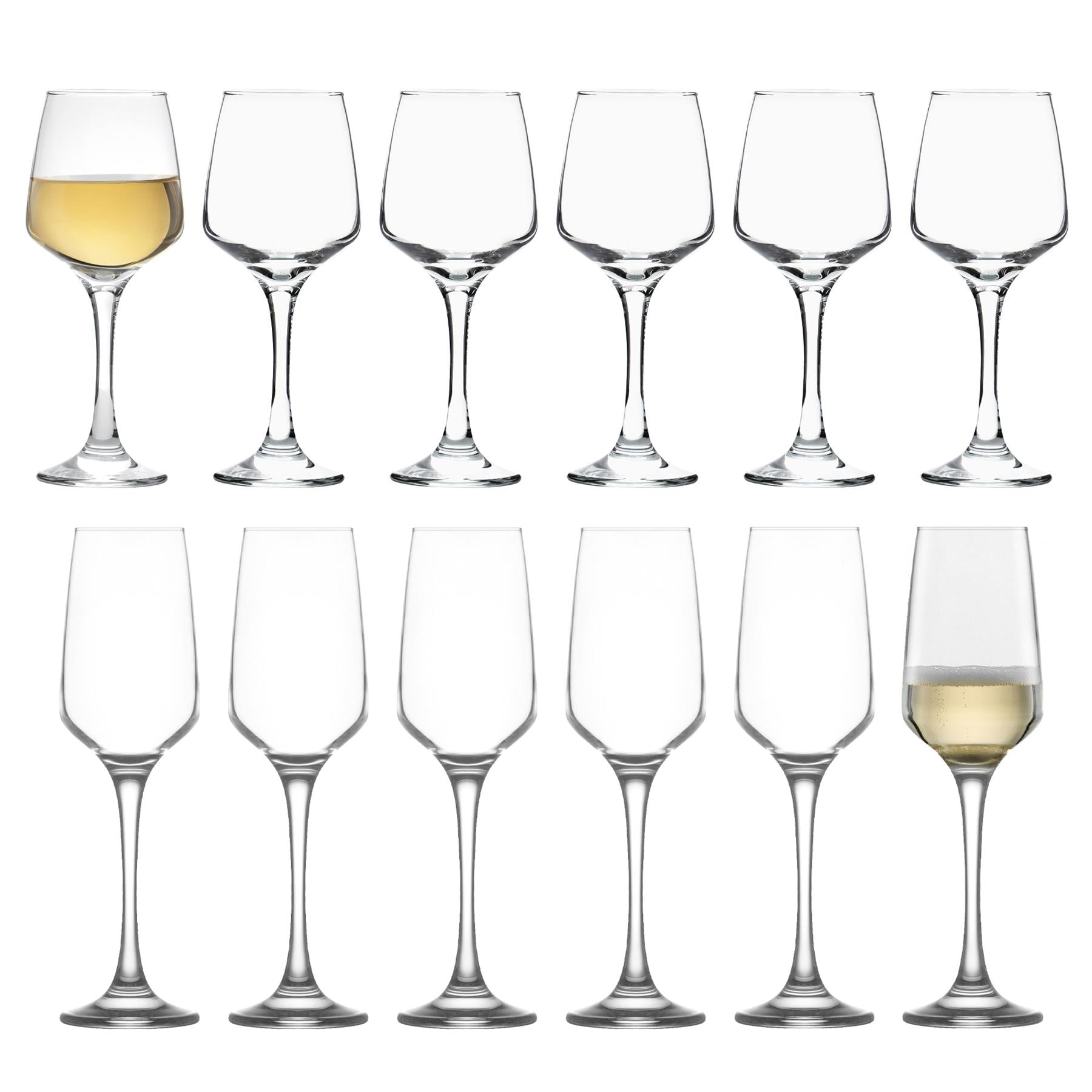 LAV 12pc Lal Stemware Set - Clear Clear Clear 12