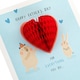 image 5 of Hallmark Father's Day Card - Cute Design with Honeycomb Heart