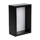 image 1 of Nicola Spring 4 x 6" Deep Photo Frame - Black - 3D Deep Box Picture Frame Portrait Display Case (17.5 x 12.5cm)