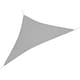 image 1 of Outsunny 4x4m Triangle Sun Shade Sail UV Protection HDPE Canopy Grey Grey