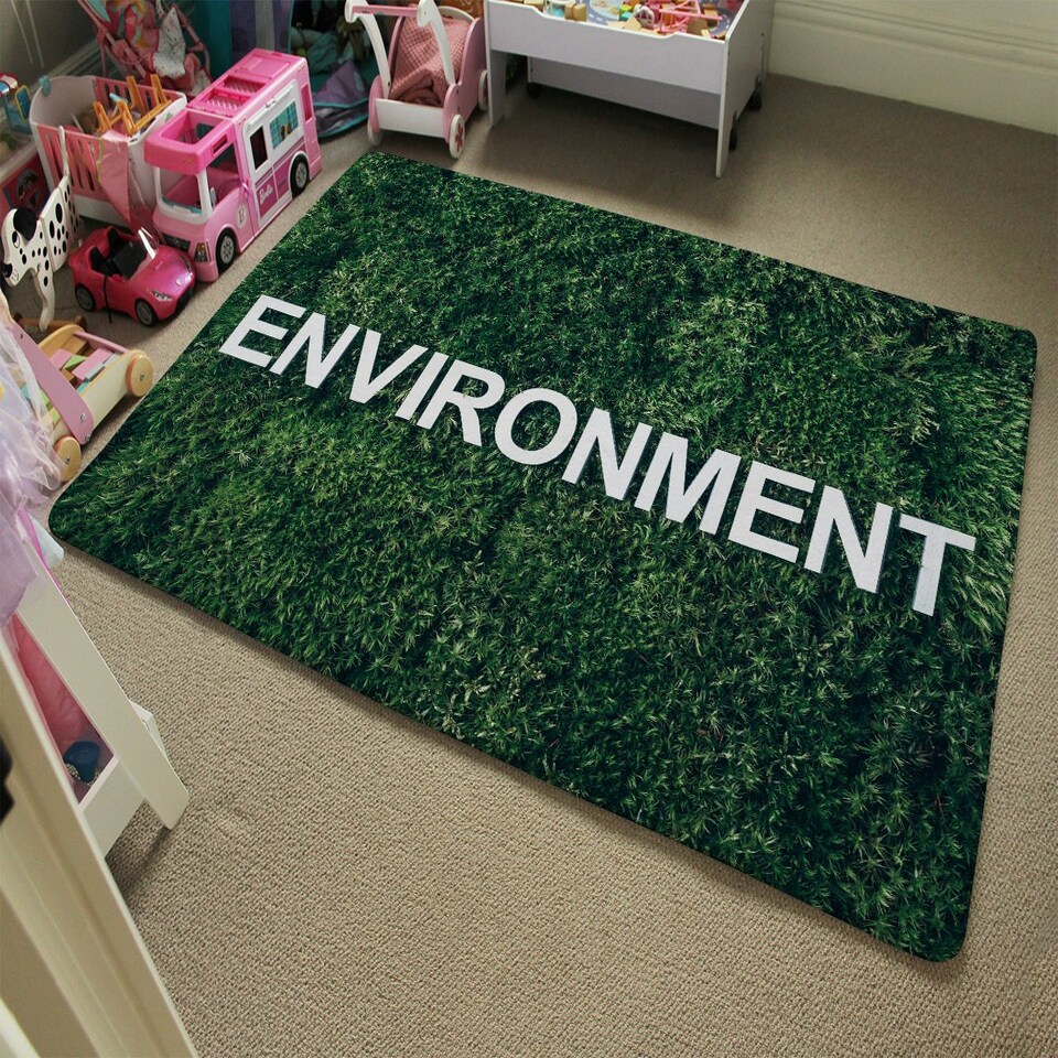 image 1 of Wellness Environment (Rug) Green | L