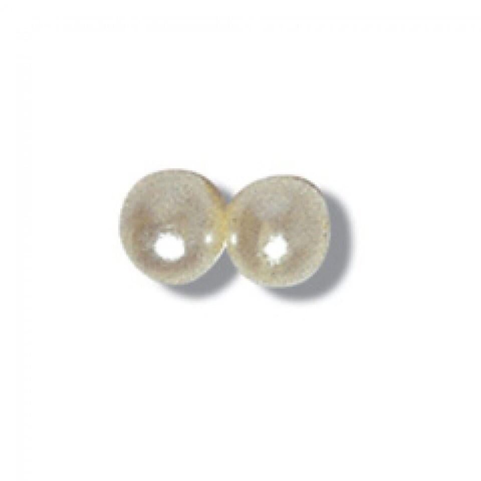 Trimits Cream Round Pearl Beads Bulk Pack for Embroidery & Jewellery Making - per value pack of 3