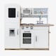 image 1 of Kidoz Deluxe Wooden Play Kitchen - Role Play Kitchen - White
