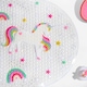 image 3 of OHS Kids Unicorn Print Anti-Mould Suction Cup Non-Slip PVC Inside Shower Bath Mat Clear | 39 x 69cm