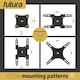 image 8 of Futura Universal TV Wall Mount Bracket for 13-43 Inch TVs, Tilt, Swivel & 90° Rotation