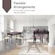 image 8 of COSTWAY 5PCS Dining Table & Chair Set Breakfast Bar Kitchen Furniture with Padded Seat