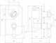 image 2 of Balterley Traditional 1 Outlet Concealed Shower Valve Thermostatic - Twin Valve - (BSED316)
