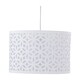 image 2 of White Laser Cut 33cm Pendant Lightshade White