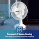 image 8 of GEEPAS 9" Table Fan - Electric Portable Desktop Cooling Fan