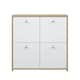 image 1 of Best Chest 4 Door Storage Cabinet White & Oak White