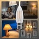 image 7 of BELL Lighting B22 Bayonet Dimmable LED Filament Candle Warm White 2700K 4.5W Light Bulb
