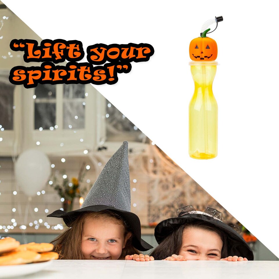 image 1 of vfm-estore Halloween Bottle 500ml Pumpkin - Spooky Drink Bottle for Parties