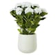 image 1 of Large Hydrangea Plant in Pot - Plastic - L63 x W63 x H79 cm - White