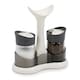 image 1 of GEEZY Cruet Pots White Salt And Pepper Shaker Set