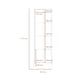 image 6 of Core Products Dallas Tall Storage Display Cabinet - White & Carbon Grey Oak Effect, H171.5cm x W54.8cm x D35.0cm White